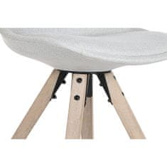 DKD Home Decor Jedilni stol DKD Home Decor Poliester Svetlo siv hrast (48 x 44 x 84 cm)