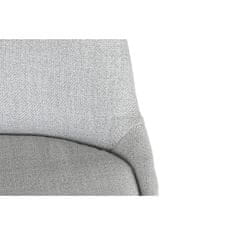 DKD Home Decor Jedilni stol DKD Home Decor Poliester Svetlo siv hrast (48 x 44 x 84 cm)