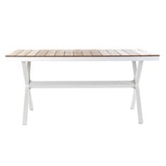 DKD Home Decor Jedilna miza DKD Home Decor Exterior Resin Aluminium 200 x 90 x 75 cm