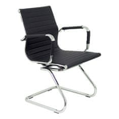 BigBuy Sprejemni stol Madroño Confidente P&amp;C 258CPNE Black