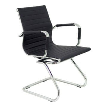 BigBuy Sprejemni stol Madroño Confidente P&amp;C 258CPNE Black