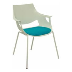 BigBuy Sprejemni stol Saceruela P&amp;C 1 Blue White (3 sedeži)