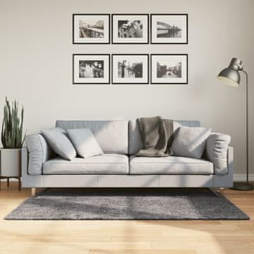Vidaxl vidaXL HUARTE Preproga, nizek vlak, antracitna, 80x150 cm