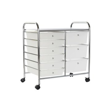DKD Home Decor Komoda DKD Home Decor 63 x 39 x 65 cm Kovina Bela Plastika PVC