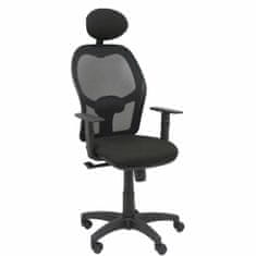 BigBuy Office Chair with Headrest Alocén P&C B10CRNC Black