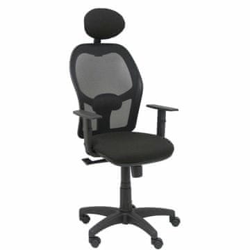 BigBuy Office Chair with Headrest Alocén P&C B10CRNC Black