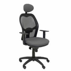 BigBuy Office Chair with Headrest Jorquera P&C 228064 Black