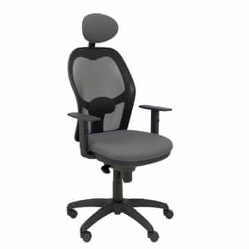 BigBuy Office Chair with Headrest Jorquera P&C 228064 Black