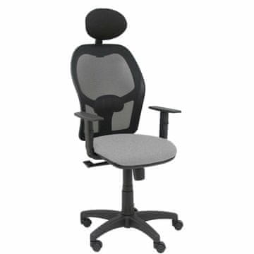 BigBuy Office Chair with Headrest Alocén P&C B10CRNC Light grey