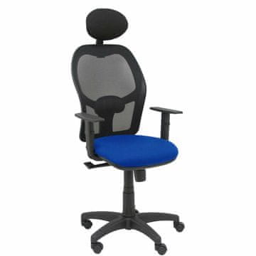 BigBuy Office Chair with Headrest Alocén P&C B10CRNC Blue