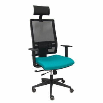 BigBuy Office Chair with Headrest P&C B10CRPC Turquoise Green Turquoise
