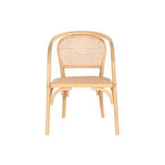 DKD Home Decor Jedilni stol DKD Home Decor Natural 53 x 54 x 80 cm