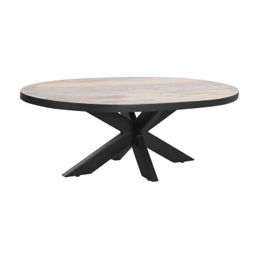 DKD Home Decor Sredinska miza DKD Home Decor Naravna kovina Mango les 130 x 70 x 45 cm