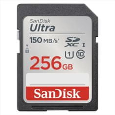 SanDisk Ultra 256 GB SDXC 150 MB/s, razred 10, UHS-I