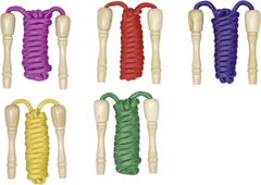 Goki Skakalnica z lesenimi lakiranimi ročaji z vijakom 240 cm, 1 kos - različne različice ali barve