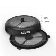 Xavax Barista kapsule za ponovno polnjenje za kavo/čaj, 2 kosa, za kavne aparate Senseo in enake modele, črna