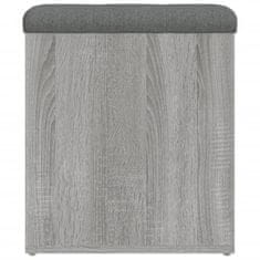 Vidaxl Klop za shranjevanje siva sonoma 42x42x45 cm inženirski les