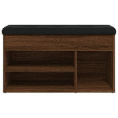 Vidaxl Klop za čevlje rjavi hrast 82x32x45,5 cm inženirski les