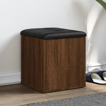 Vidaxl vidaXL Shranjevalna klop rjav hrast 42x42x45 cm