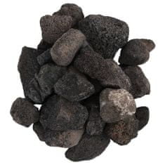 Greatstore Vulkanski kamen 25 kg črn 5-8 cm