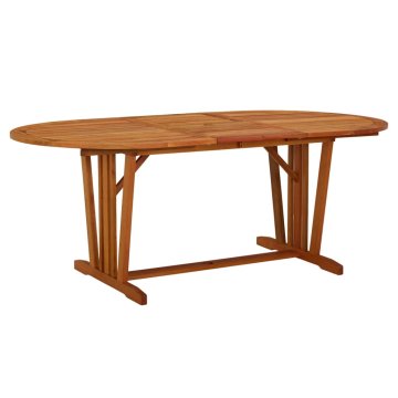 Vidaxl Vrtna miza 200x100x75 cm trden les evkaliptusa