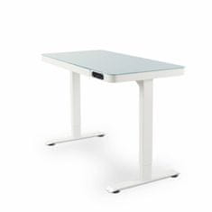 BigBuy Pisalna miza Nate Steel White (120,3 X 60,3 CM )