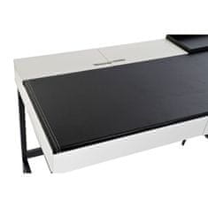 DKD Home Decor Pisalna miza DKD Home Decor Črna kovina MDF Bela PU (110 x 55 x 76 cm)