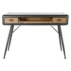 DKD Home Decor Pisalna miza DKD Home Decor 118 x 52 x 84 cm jelka naravna kovina svetlo siva