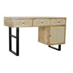 DKD Home Decor Pisalna miza DKD Home Decor Natural Black (130 x 50 x 76 cm)