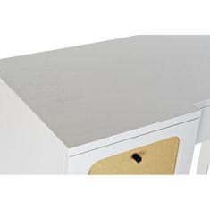 DKD Home Decor Pisalna miza DKD Home Decor Fir White Rattan (140 x 50 x 76 cm)