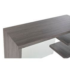DKD Home Decor Pisalna miza DKD Home Decor Crystal Grey Transparent MDF kaljeno steklo (120 x 50 x 76 cm)