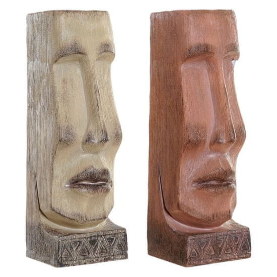 DKD Home Decor Lonček DKD Home Decor 16 x 17 x 49 cm obraz bež terakota smola (2 enoti)