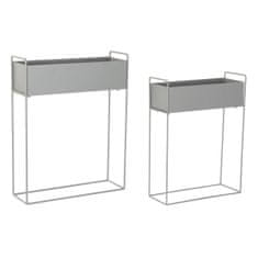 DKD Home Decor Komplet loncev DKD Home Decor Siva kovinska podstrešja 57 x 20 x 74 cm
