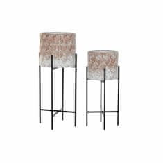 DKD Home Decor Komplet sadilnikov DKD Home Decor Obrabljen 32,5 x 32,5 x 76,5 cm Kovina (2 enoti)