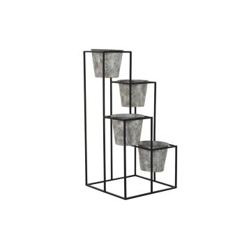 DKD Home Decor Lonček DKD Home Decor Grey Metal Worn 34 x 34 x 71 cm