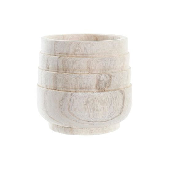 DKD Home Decor Sadilnik DKD Home Decor Brown Natural kvadratni Boho 17 x 17 x 16 cm
