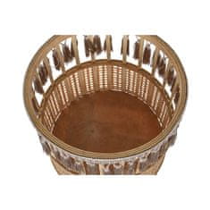 DKD Home Decor Komplet lončnic DKD Home Decor 35 x 35 x 68 cm 31 x 31 x 68 cm Naravna črna kovina Rjava bambus 32 x 32 x 68 cm