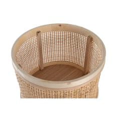 DKD Home Decor Lonček DKD Home Decor Natural Black Metal Rattan Skandinavski (20 x 20 x 58,5 cm)