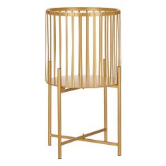 Gift Decor Komplet sadilnikov 2 kosa Bars Golden Metal