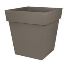 EDA Lonec za rastline EDA Tuscan Taupe Plastic Squared Ø 50 cm (49,5 x 49,5 x 52,5 cm)