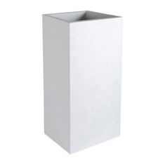 EDA Rastlinjak EDA Graphit White Plastic Squared 39,5 x 39,5 x 80 cm