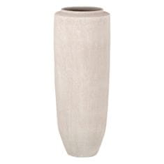 slomart stojalo za rože kremna keramika pesek 30 x 30 x 80 cm