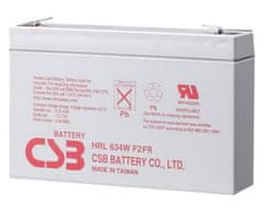 Varnostna baterija CSB Pb VRLA AGM 6V/9Ah (HRL634W F2)