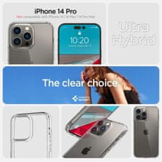 Spigen Ovitek Spigen Ultra Hybrid Clear za Apple iPhone 14 Pro - prozoren