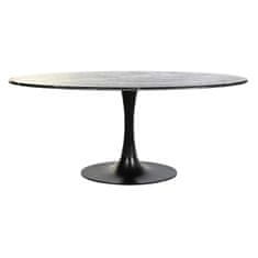 DKD Home Decor Jedilna miza DKD Home Decor Black Metal Marble 180 x 100 x 76 cm