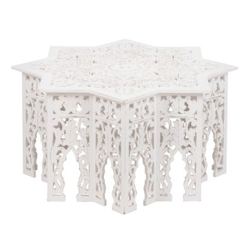BigBuy Sredinska miza 90 x 90 x 46 cm 2 enoti DMF