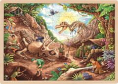 Goki Lesena sestavljanka Izkopavanje dinozavra 192 kosov