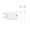 WiWU Polnilec za telefon Wi-U001 1xUSB-C PD 20W bel+ USB-C kabel