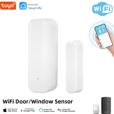 Tuya Pametni senzor za vrata/okna WiFi Tuya s funkcijo alarmiranja - Združljiv z Alexo in Googlovim domom