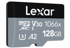 Lexar Lexarjeva pomnilniška kartica microSDXC UHS-I 128 GB (branje/pisanje: 160/120 MB/s) C10 A2 V30 U3